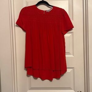 Zoe & Sam Red silk  Women's Top